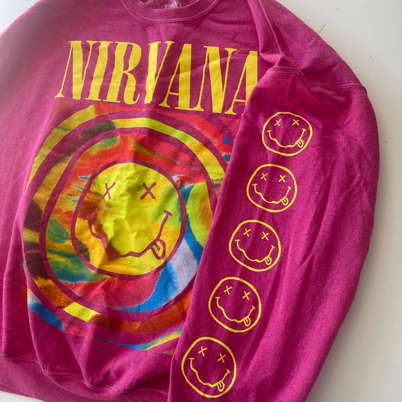 Pink nirvana sweatshirt - Picture 4 of 5